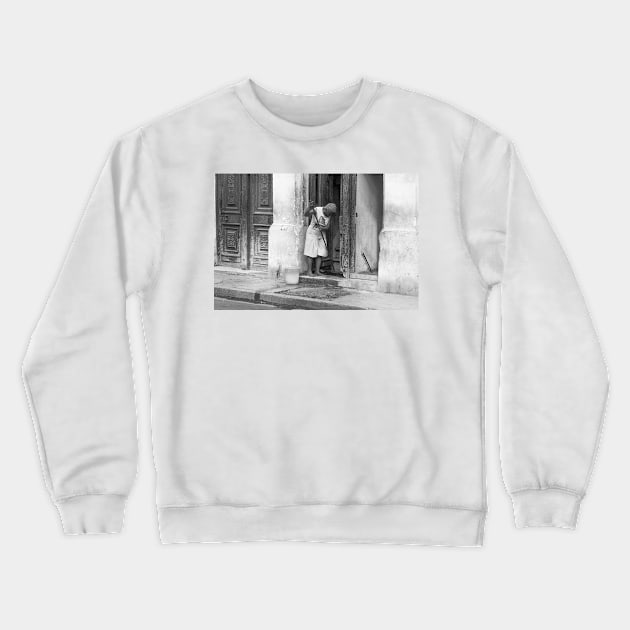 Cuban Lady Crewneck Sweatshirt by ansaharju